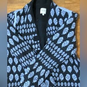 Nic and Zoe blue gray cardigan large